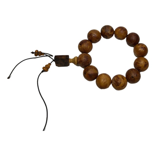 Natural Cypress Wood Beads Hand Rosary Praying Bracelet For Sale