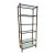 Mid-Century Faux Tortoiseshell Bamboo Étagère Bookcase - Newly Painted For Sale