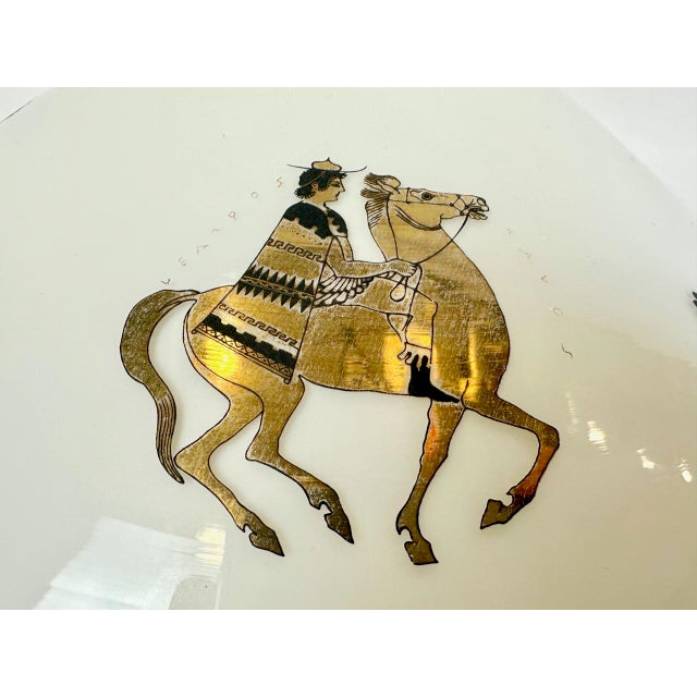 Vintage Greek Table Lamp with Antique Scenes, 1960s For Sale - Image 10 of 14