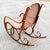 Brown Bentwood and Wicker Rocking Chair from Thonet, 1930s For Sale - Image 8 of 16