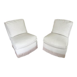 Lee Industries Pair of 1550-01 Slipper Chairs For Sale