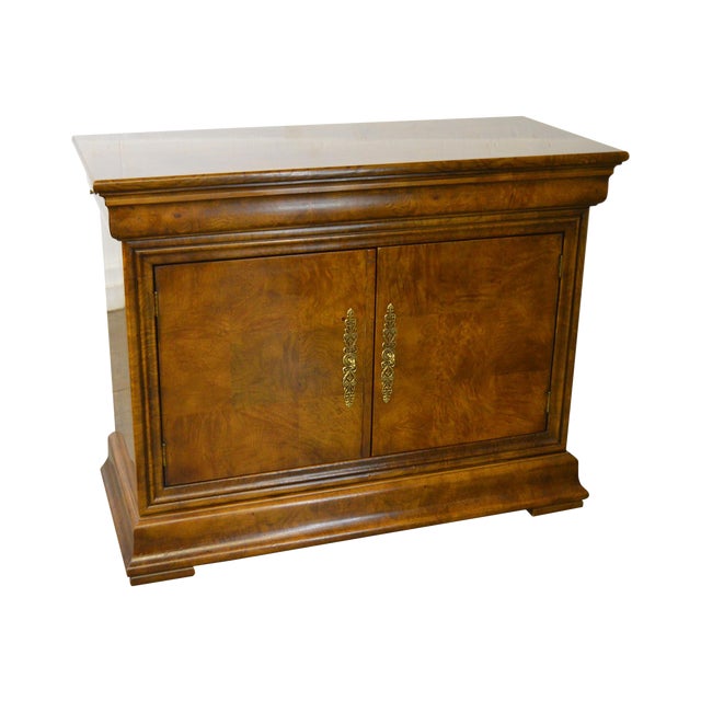 Henredon Burl Wood Charles X Collection 2 Door Server Chairish
