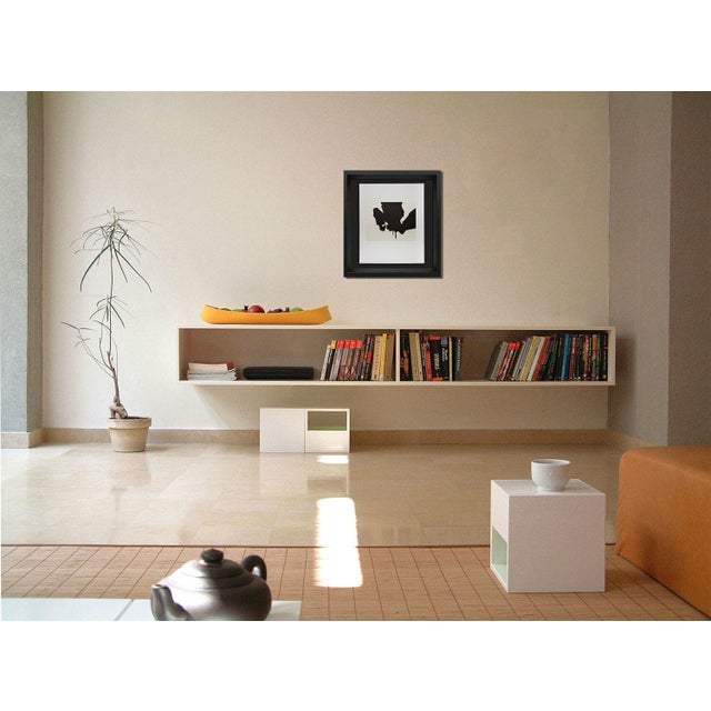 Original Robert Motherwell Lithograph, 1988. 43x53cm. Made on Handmade Japanese Papers attached with chine appliqué to...