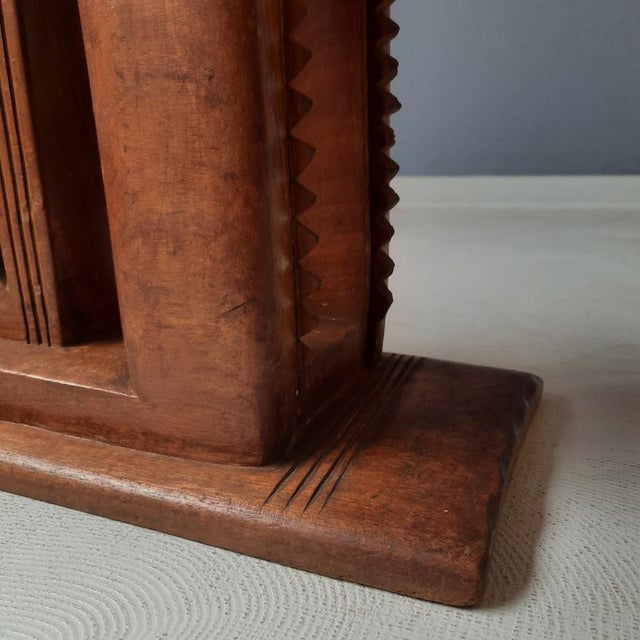 Brown Vintage African Ashanti Stool, 1960s For Sale - Image 8 of 9