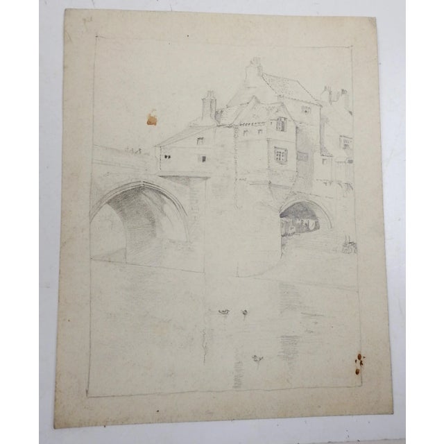 Gray Collection of Late 19th Century Architectural Drawing - Set of 5 For Sale - Image 8 of 9