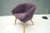 1950s Mid-Century French Purple Cocktail Chair, 1950s For Sale - Image 5 of 11