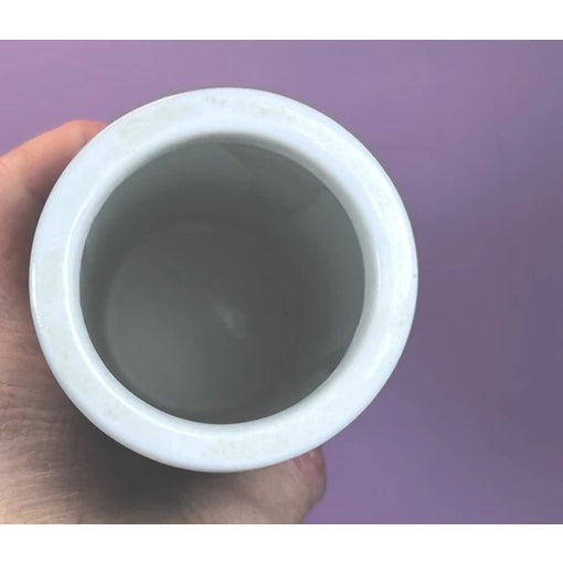 1990s Vintage Hudson's Japan Ceramic Porcelain Blue Vase For Sale - Image 5 of 5