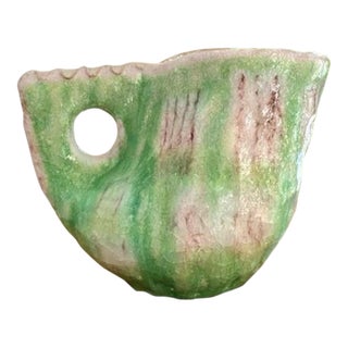 Hand Thrown Italian Vase by Guido Gambone, Signed For Sale