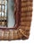 1960s Italian Woven Rattan Rectangular Wall Mirror, 1960s For Sale - Image 5 of 8