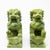 Offering this pair of stunning carved Jade guardian lions. On rectangular plinths with geometric patterns and circles they...