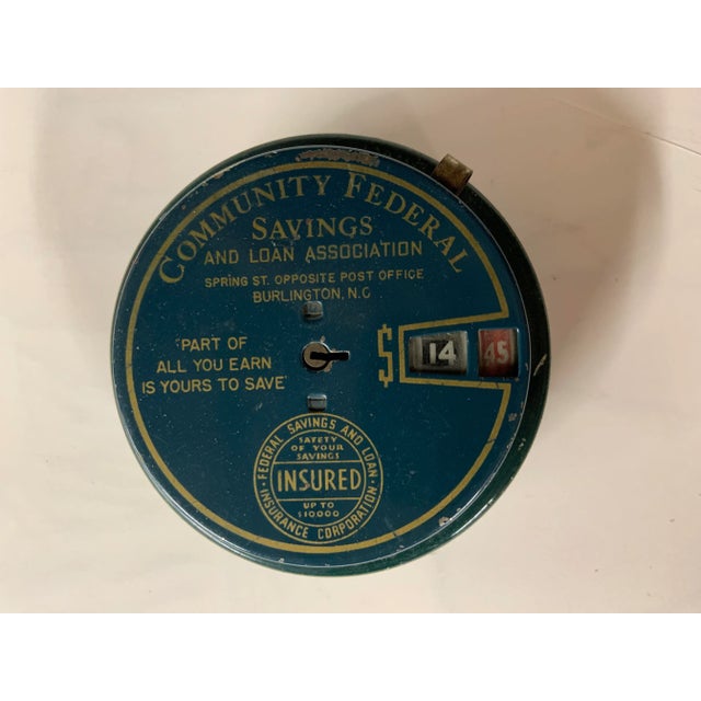 American Vintage Community Federal Metal Savings Bank For Sale - Image 3 of 5