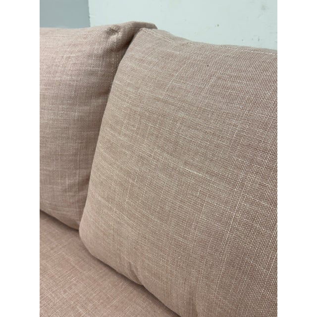 Textile Serena & Lily Barton Linen Arm Sofa, Blush For Sale - Image 7 of 12