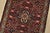 Fine Bidjar Rug 1’5” X 2′ Red Wool Vintage Traditional Hand-Knotted Carpet For Sale - Image 4 of 6