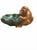 Bring whimsical sophistication to your space with this striking vintage Majolica-style ceramic centerpiece bowl....
