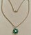 The School of Paris Emerald and Solitaire Diamonds Flower Pendant Necklace 14 Karat Yellow Gold For Sale - Image 3 of 18