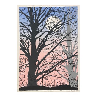 1992 Wanda Bowman Enchanted Twilight Serigraph For Sale