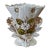 19th Century Continental Porcelain Wedding Cornucopia Posy Vase With Gilt and Floral Relief For Sale