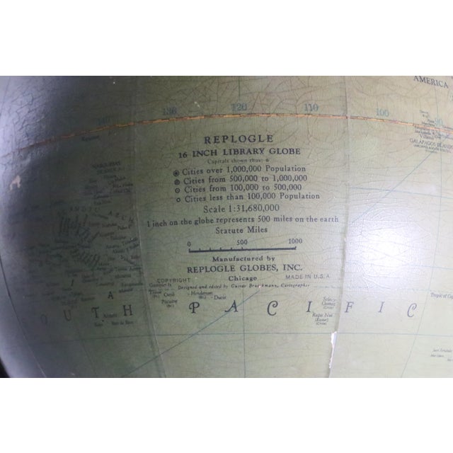 Vintage Replogle Globe on Stand For Sale - Image 18 of 18