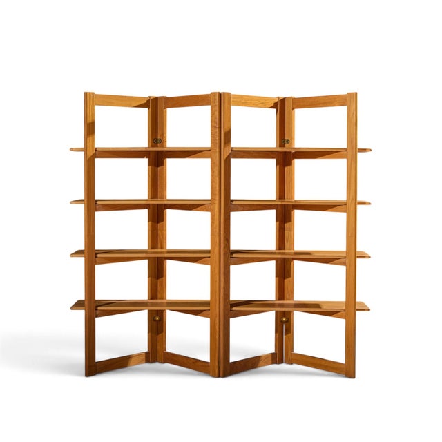 Kurt Østervig Style Mid Century Teak Bookshelf Room Divider For Sale In Chicago - Image 6 of 9