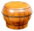 19th Century Antique Chinese Round Lacquered Lidded Grain Wooden Bucket For Sale