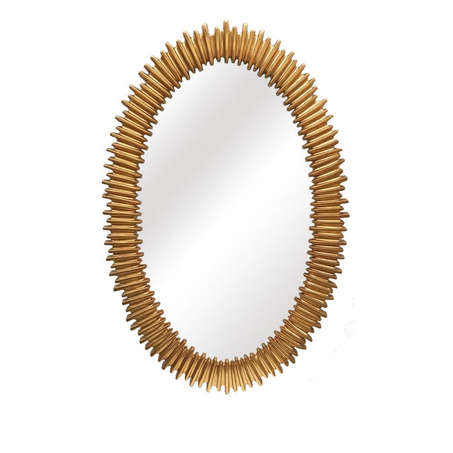 Lea Gold Oval Accent Mirror Chairish