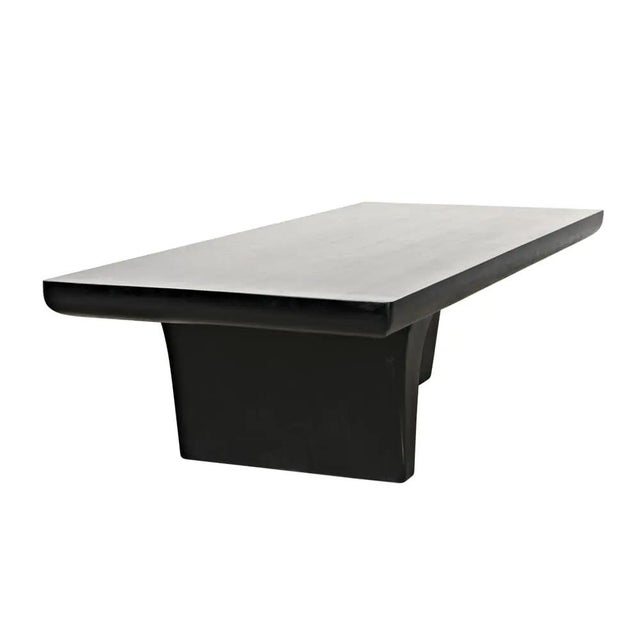Noir Ward Coffee Table, Hand Rubbed Black For Sale - Image 4 of 5