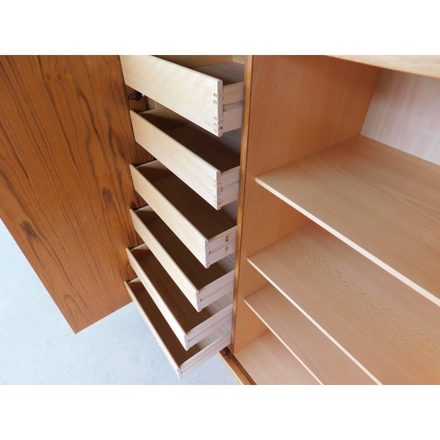 Jesper International Jesper Danish Modern Teak Armoire / Wardrobe Fitted Interior Chest For Sale - Image 4 of 15
