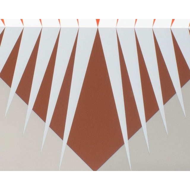 Beige “Akumal Vi” Op Art Serigraph Print by Marko Spalatin For Sale - Image 8 of 8