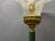 1980s Italian Green Murano Glass Floor Lamp with Large Frosted Shade, 1980s For Sale - Image 5 of 13