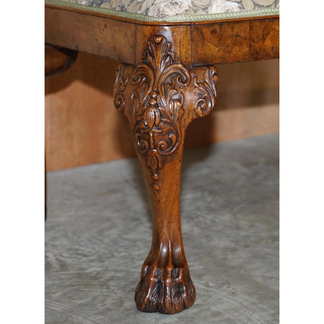 Wood George I Burr Walnut Long Stool, 1720s For Sale - Image 7 of 18
