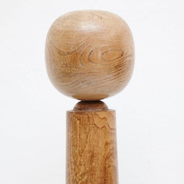 Mid-Century Modern Japanese Wood Kokeshi Doll, 1940s For Sale - Image 15 of 16