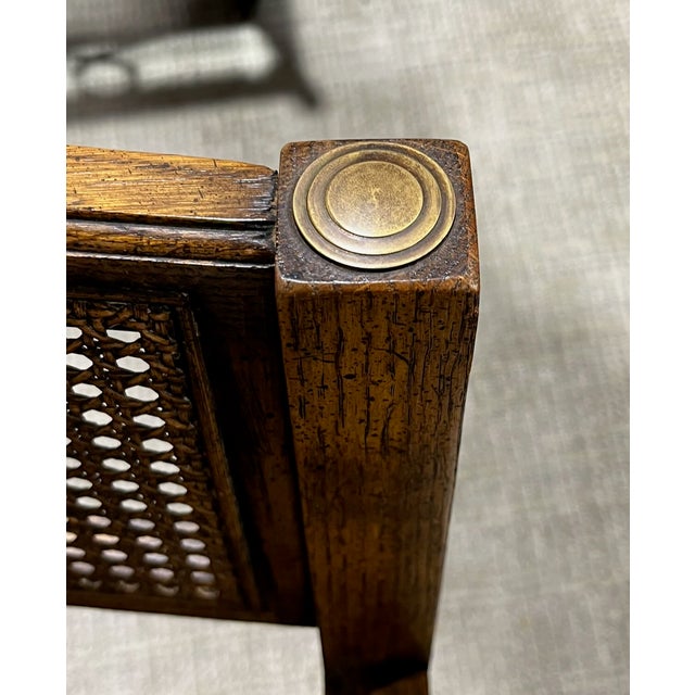 1970s Campaign Style Arm Chair For Sale In Tampa - Image 6 of 8