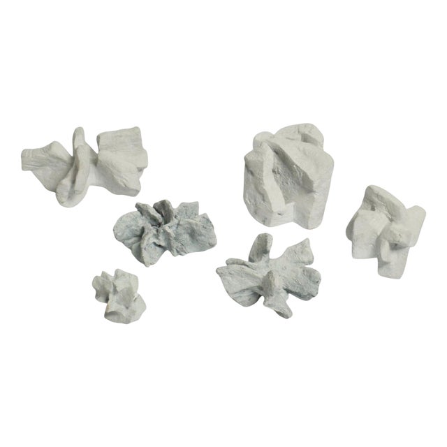 White Rock Sculpture Group in Ceramic by Bryan Blow, 1970s, Set of 5 For Sale