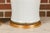Asian Asian Modern White Porcelain Lidded Urns on Gilded Bases - Pair For Sale - Image 3 of 12