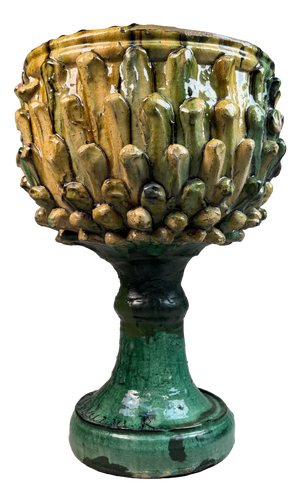 Ceramic Plant Stand by Rocco Condurso, Seminara, Italy, 1980s