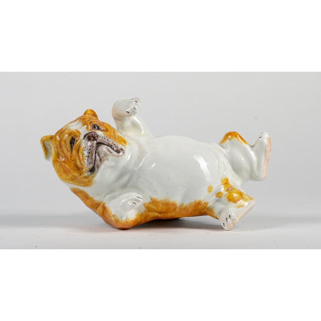 Italian Bulldog Figurine in Ceramic, 1980 For Sale - Image 10 of 11
