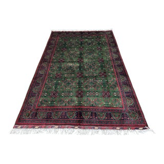 Green Khal Mohammadi Hand-Knotted Wool Rug - 6'5" X 10' For Sale