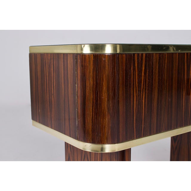 Small Mirrored Macassar Ebony Sideboard, 1950s For Sale - Image 6 of 16