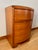 Wood American Streamline Moderne Demilune Nightstand With Drawer and Cabinet, C. 1930s–40s For Sale - Image 7 of 17