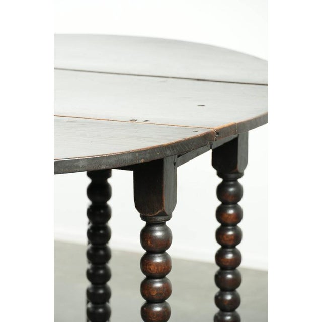 Antique English Oak Gateleg Table, 1800s For Sale - Image 16 of 17