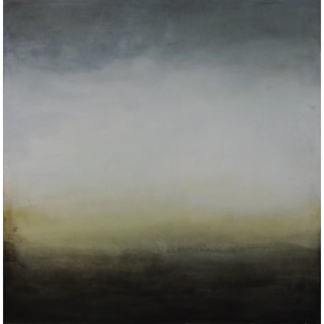 Janise Yntema Contemporary Abstract Oil and Mixed Media on Canvas "The Heath" by Janise Yntema For Sale - Image 4 of 4