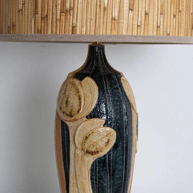 Ceramic Ceramic Table Lamp attributed to Noomi Backhausen for Soholm, 1960s For Sale - Image 7 of 10