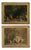 English School Artist, Figurative Scenes, Canvas Artworks, Set of 2 For Sale