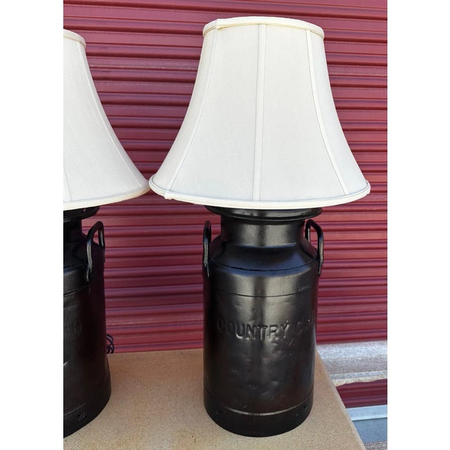 Vintage Milk Can Table LampsA Pair Chairish