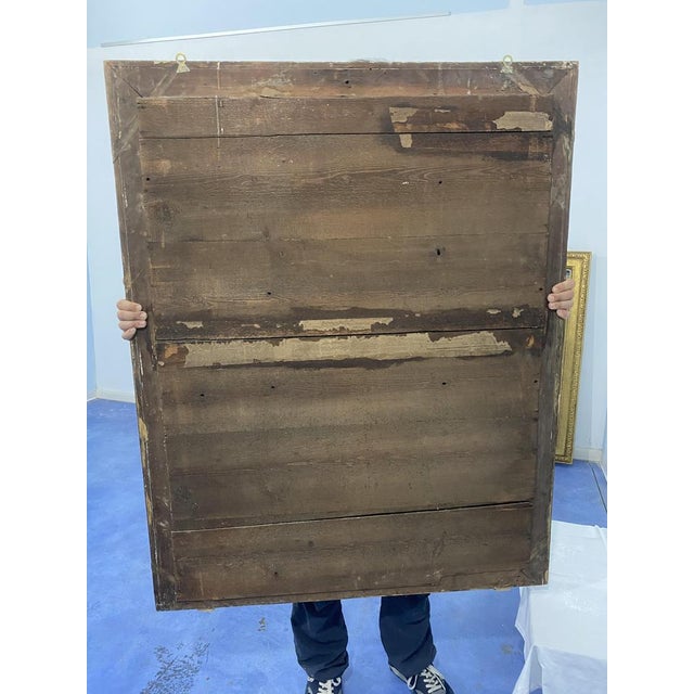 Antique French Napoleon Gold Leaf Mirror, 1870s For Sale - Image 14 of 16