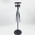 Hand Forged Iron Floor Pedestal 44.5″ (113cm) Artisanal Bronze Finish Bow Tie Ribbon Design Welcome Stand For Sale - Image 4 of 12
