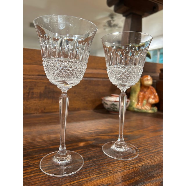 Pair of 1980s Mikasa Kingsley Ts103 Crystal Wine Glasses For Sale In Sacramento - Image 6 of 8