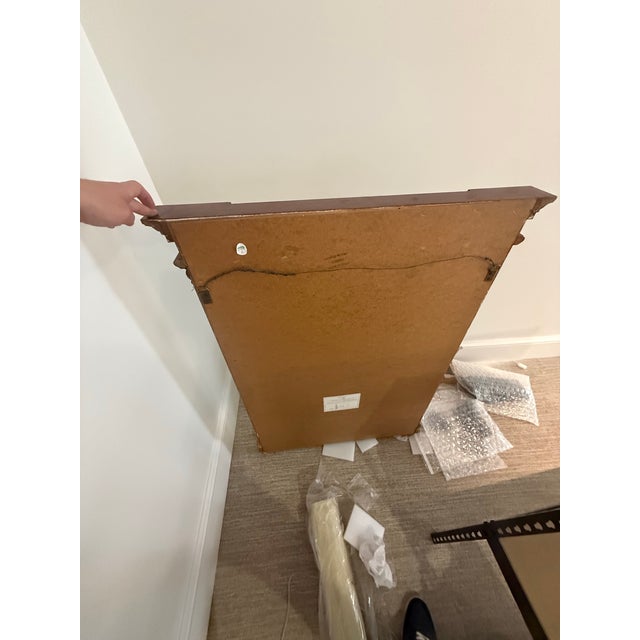 Italian Neoclassical Gilt and Hand Painted Mirror For Sale - Image 4 of 5