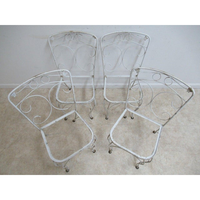 Seat height 16.5". Nice shape... paint wear... no seats. Please see photos as they are considered part of the description...