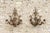 Antique French Chateau Fleur De Lis Wrought Iron Threerm Wall Sconces - a Pair For Sale - Image 13 of 13